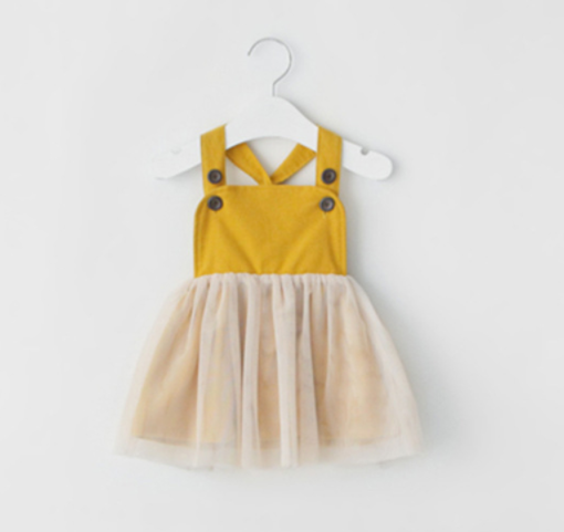 baby mustard yellow dress