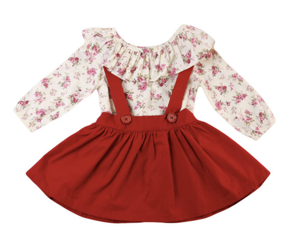 red baby dress