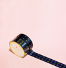 NAVY BLUE WITH GOLD DIAMONDS WASHI TAPES