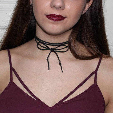 90's ribbon choker