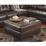 Edmonton Furniture Store | Chocolate Leather Looking Sofa - 201