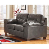Edmonton Furniture Store | LHF Grey Leather Looking Sectional - 201