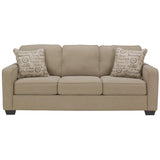 Edmonton Furniture Store | Cream Fabric Stationary Armless Chair - 166