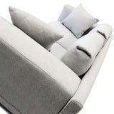 Italian Style Low Profile Fabric Loveseat - 17091