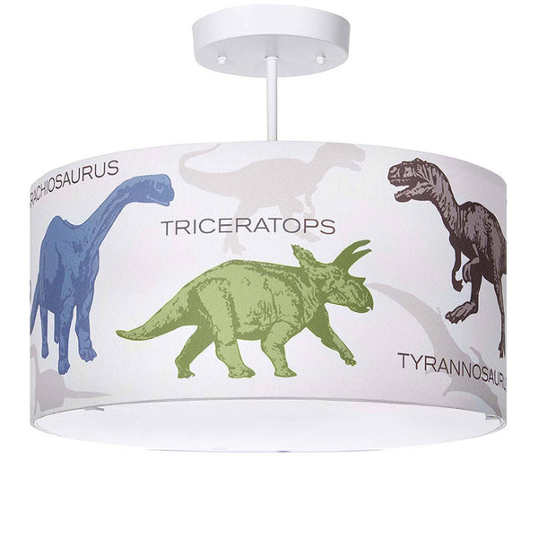 Kids Boys Dinosaur World Fabric Ceiling Light Shade or Lampshade matches bedding 