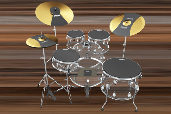 evans drum set