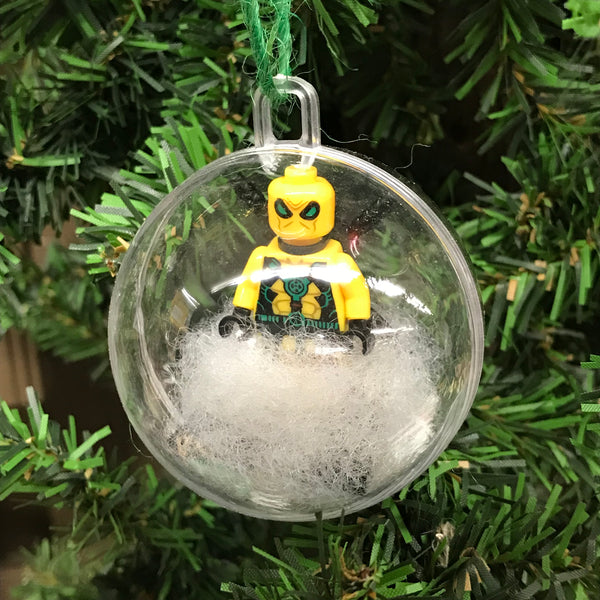 Holiday Tree Ornament Marvel DC Comic Yellow Deadpool Lego
