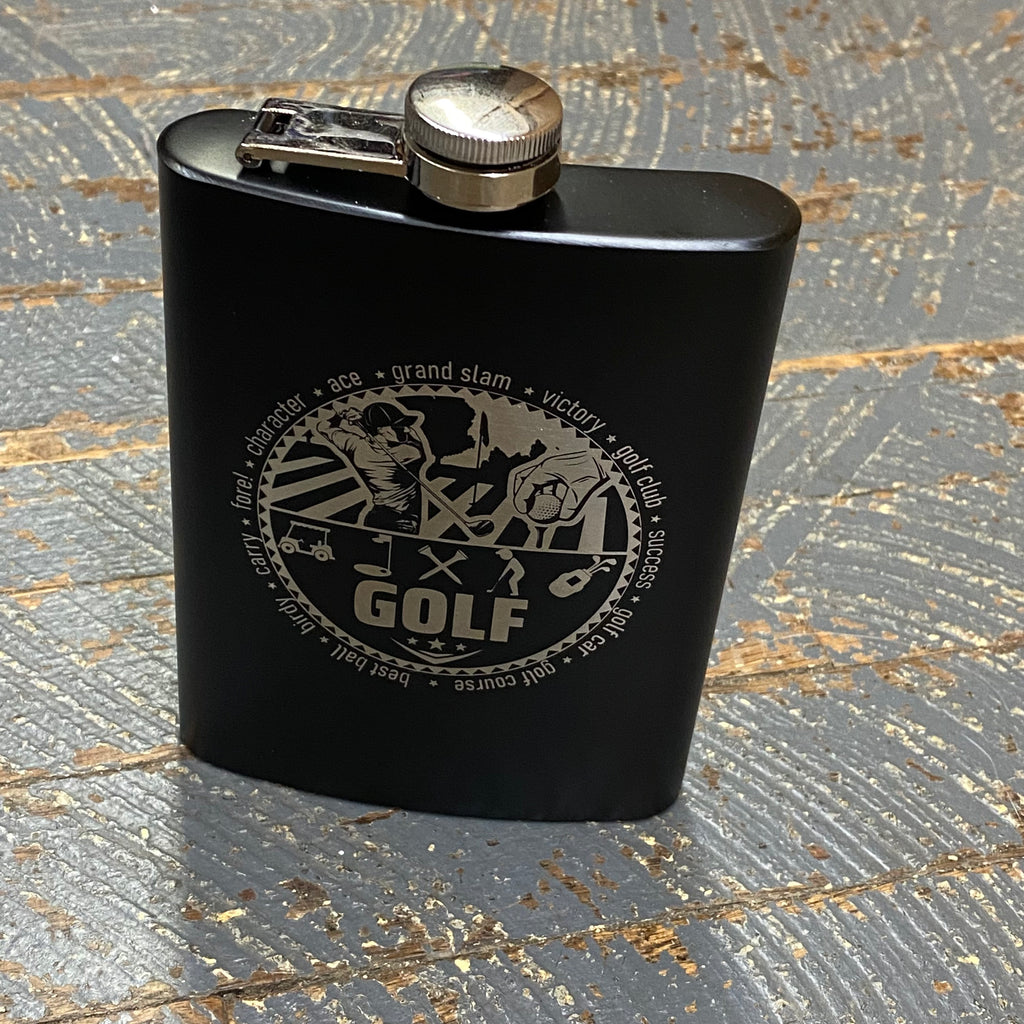 Laser Engraved Flask Large Golf