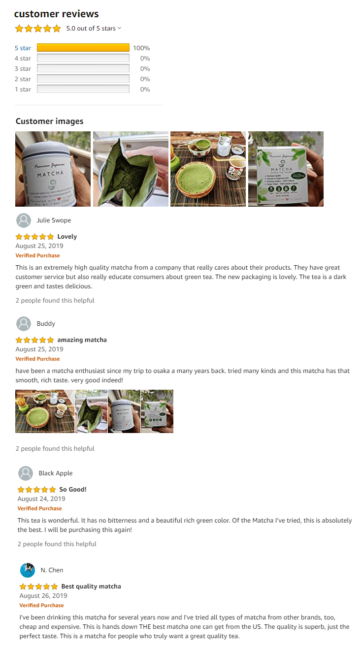 Japanese Green Tea Matcha Amazon Reviews