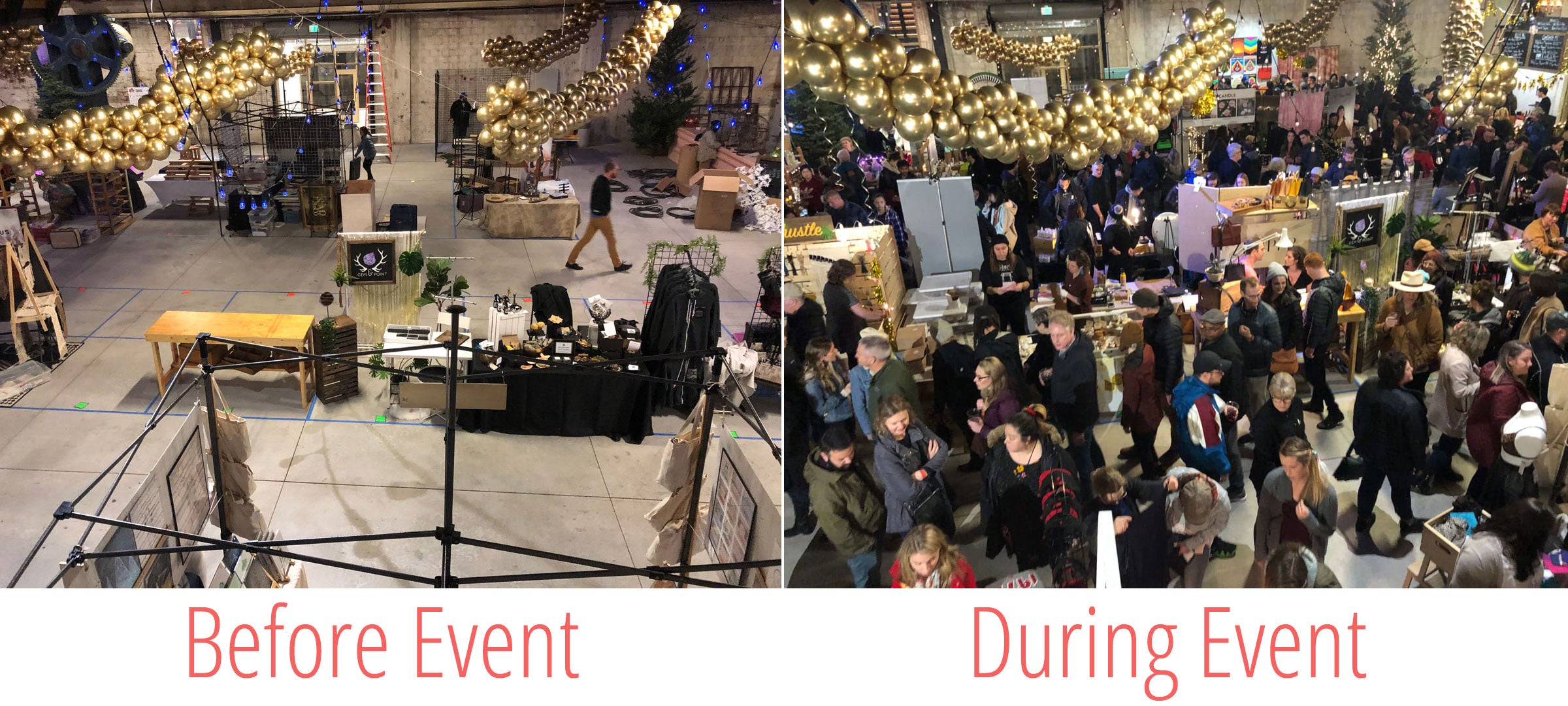 Portland Night Market before and after the show