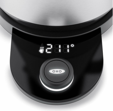 OXO Brew cordless glass electric kettle stainless steel