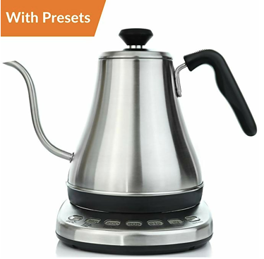 willow & Everett electric gooseneck kettle with temperature presets