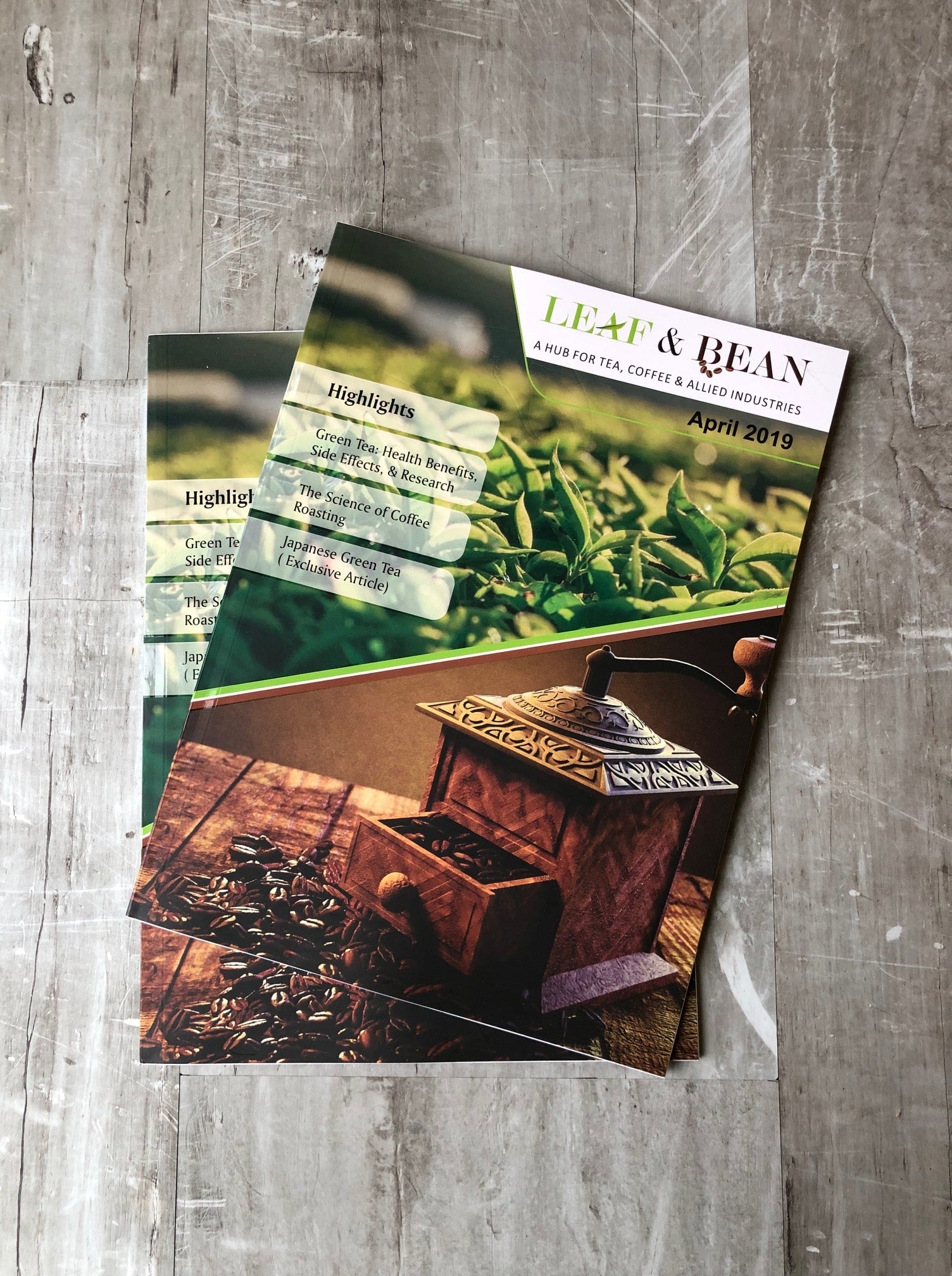 Leaf and Bean - Front cover - Japanese Green Tea Company