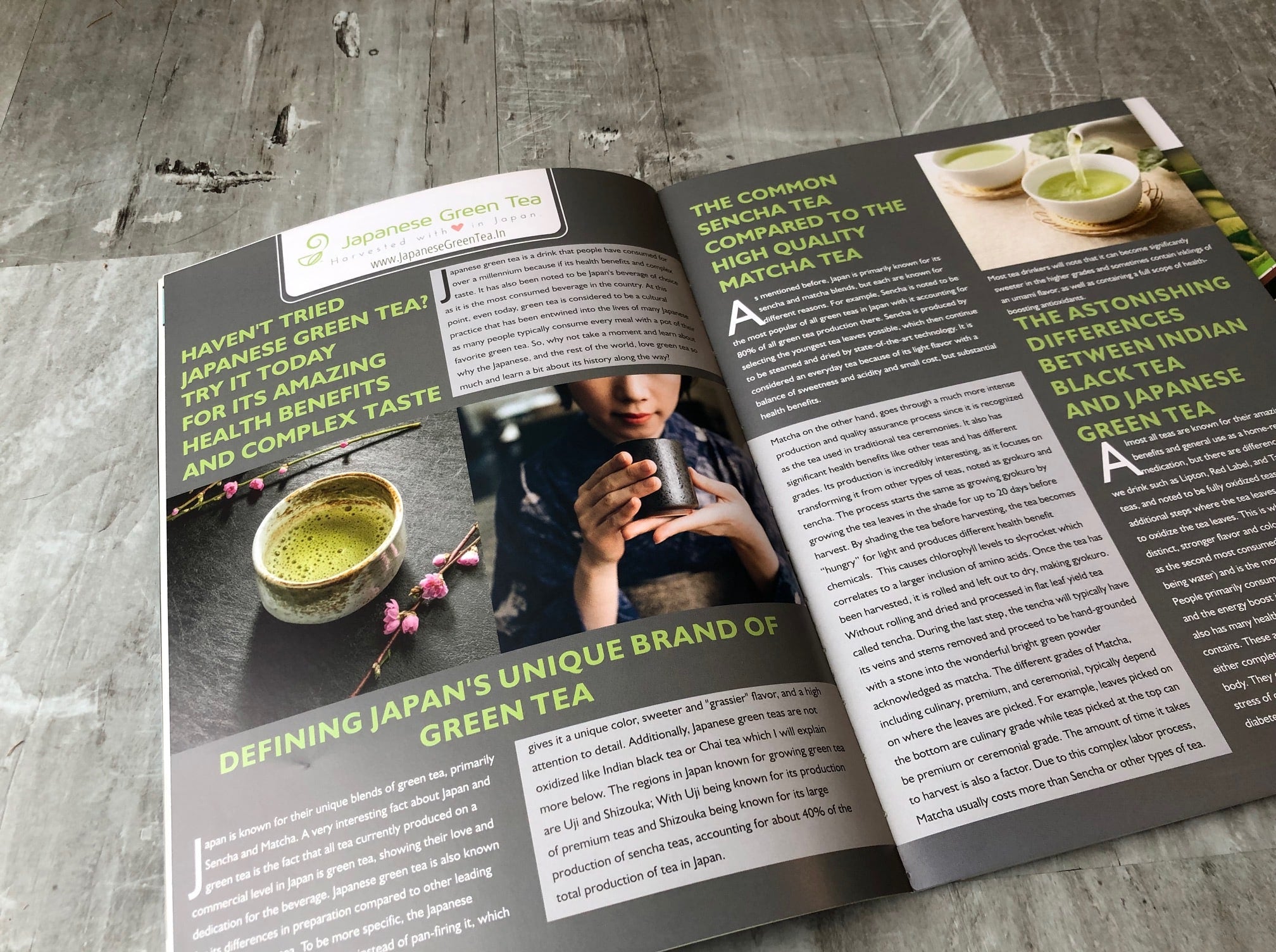 Japanese Green Tea Article in Leaf and Bean Magazine