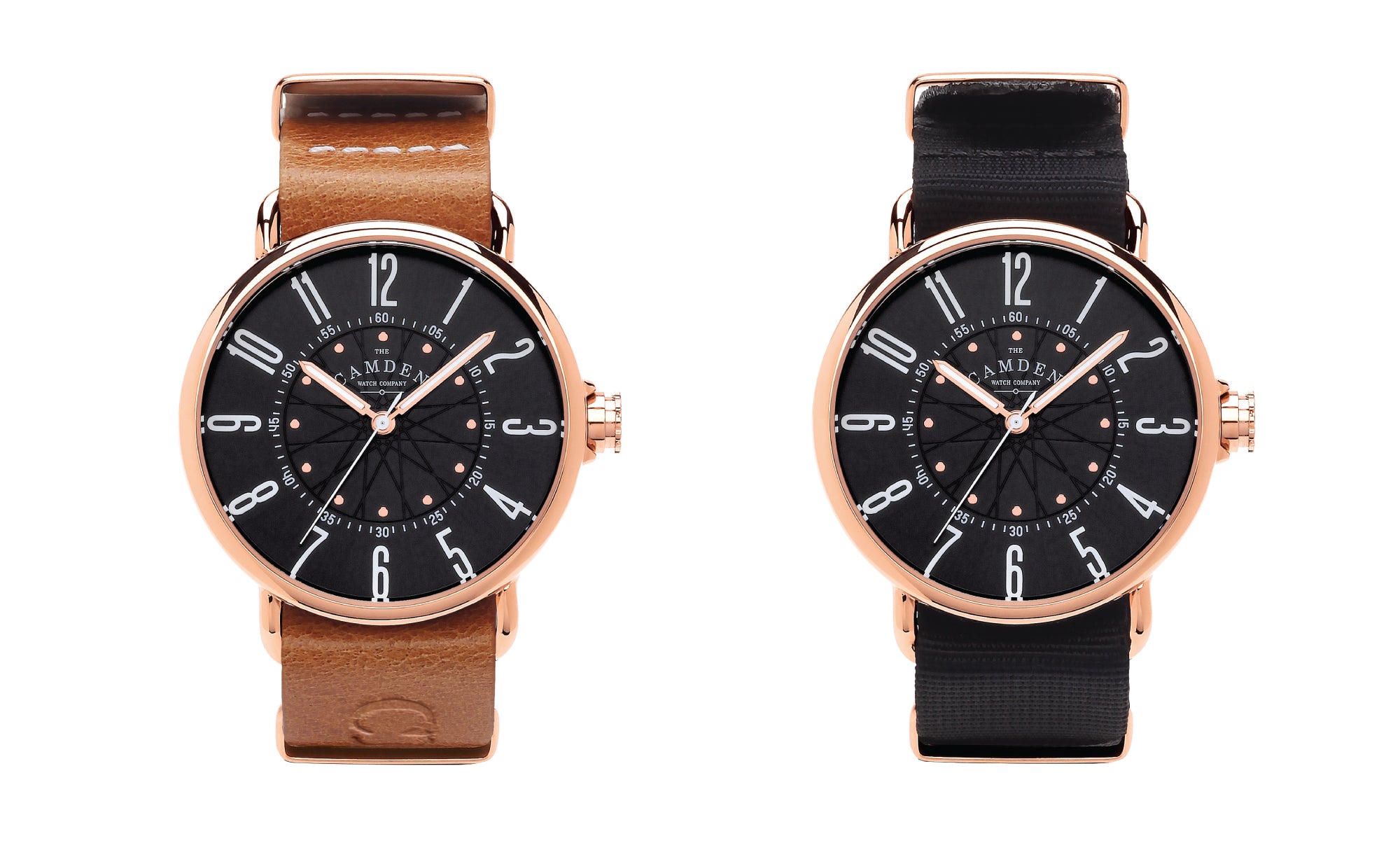 The No.88 Camden Watch Company Men's watch with tan strap