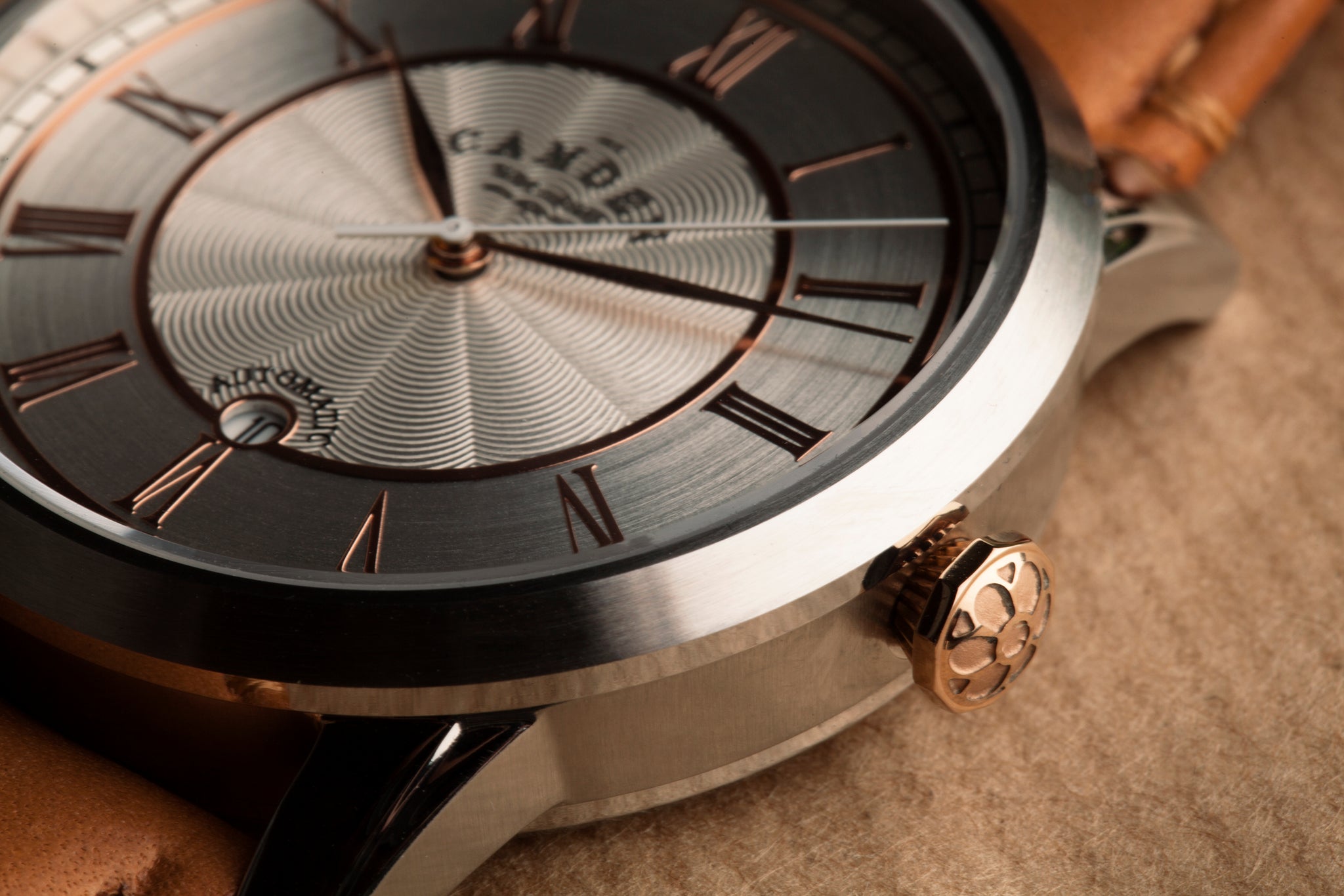 Camden Watch Company Automatic design steel and rose gold