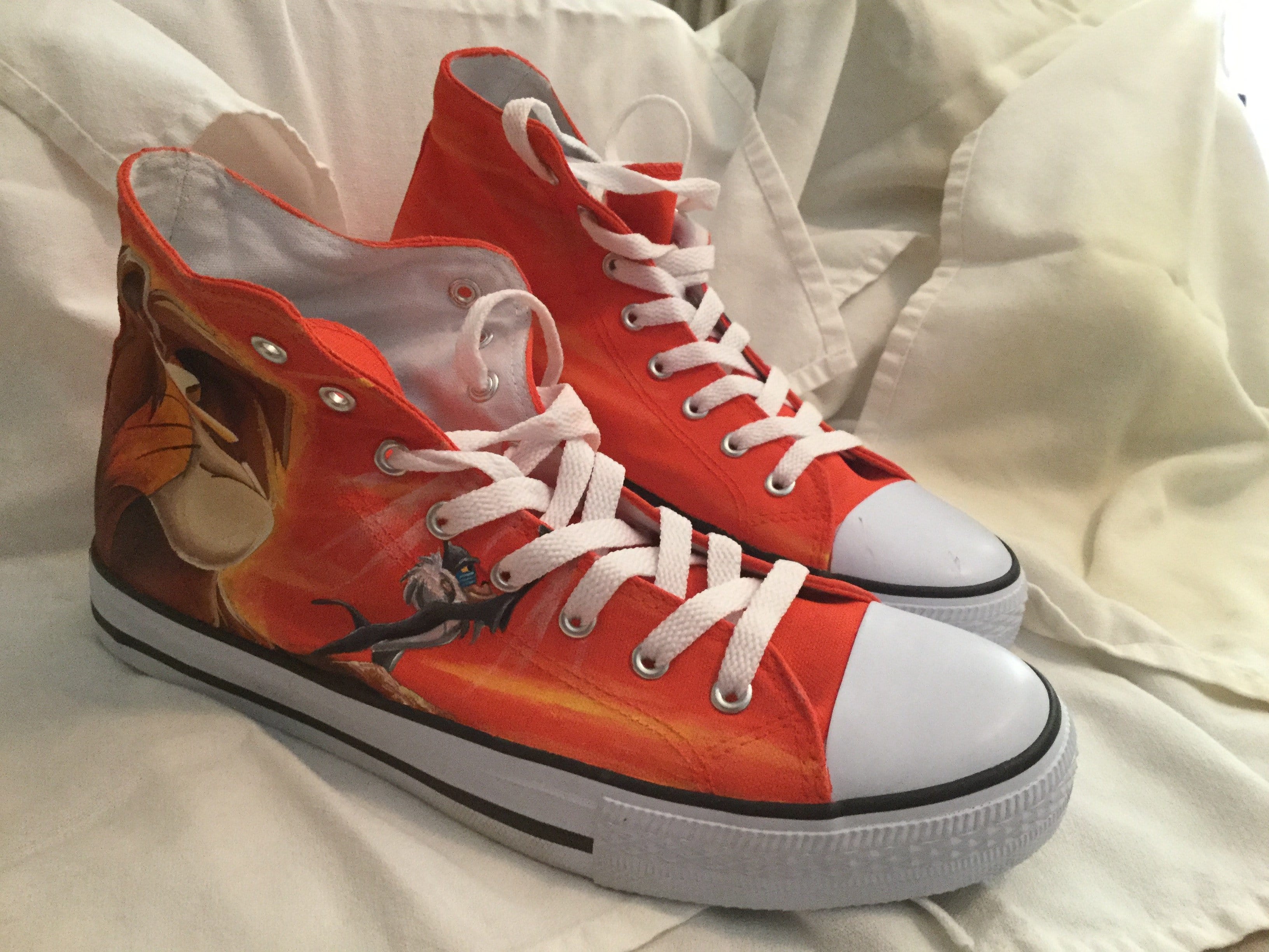 lion king painted shoes