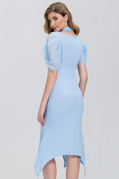 light blue sheer dress