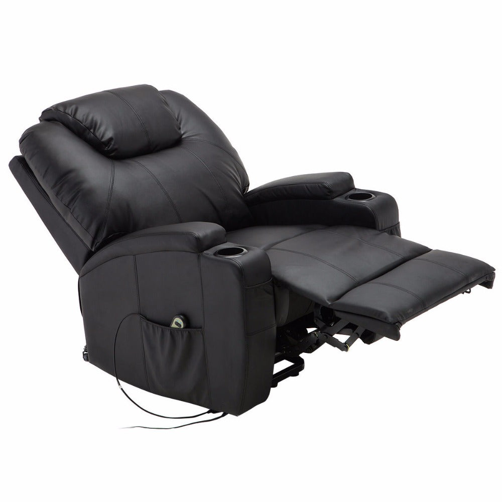 Giantex Electric Lift Power Recliner Chair Heated Massage Sofa Lounge with Remote Control Sofa