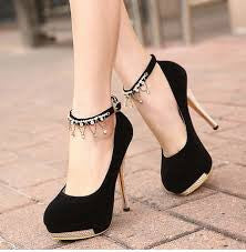 heels for girls black