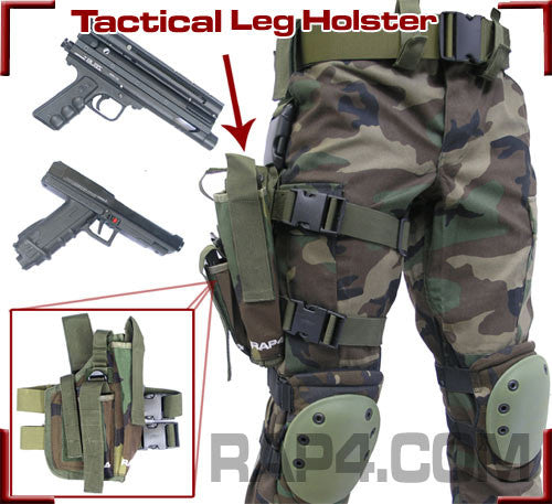 Right Hand Large Pistol Leg Holster TiPX AD6 T8.1 Canadian Camo CADPAT 