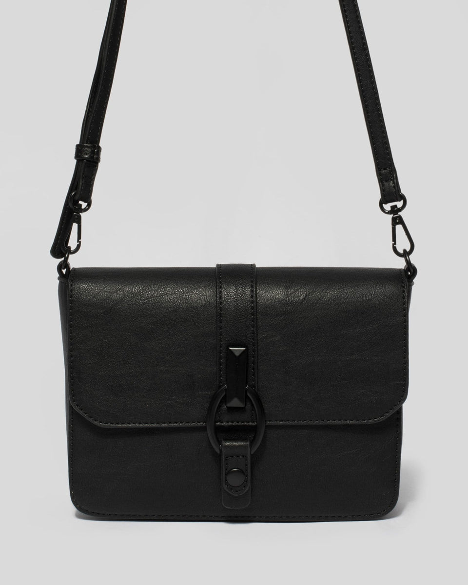 Black Elissa Crossbody Bag