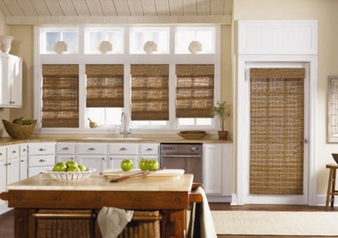 Voom window fashions woven wooden shades residential