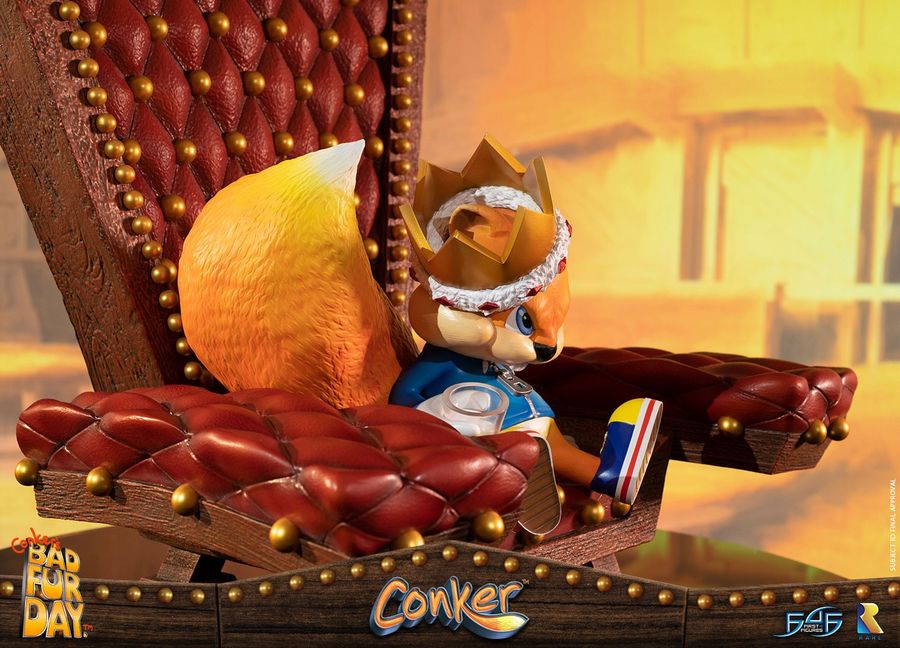 conker bad fur day statue