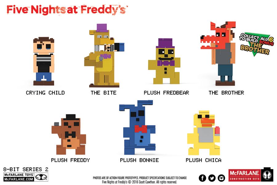 fnaf 8 bit figures