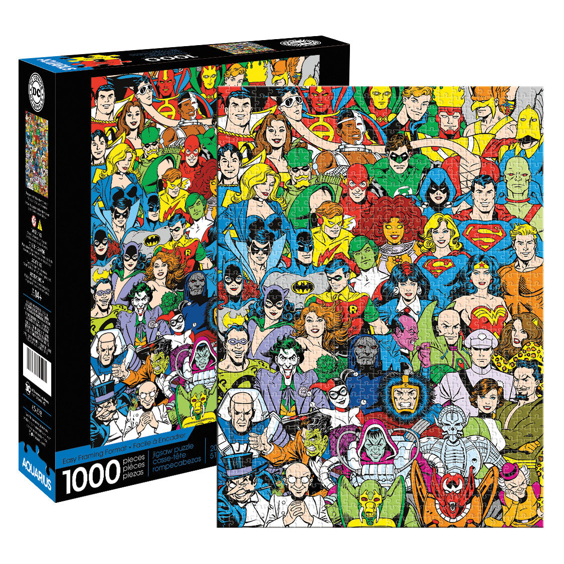 Aquarius Puzzle DC Comics Retro Cast Puzzle 1,000 | 84720 | Ozzie Collectables