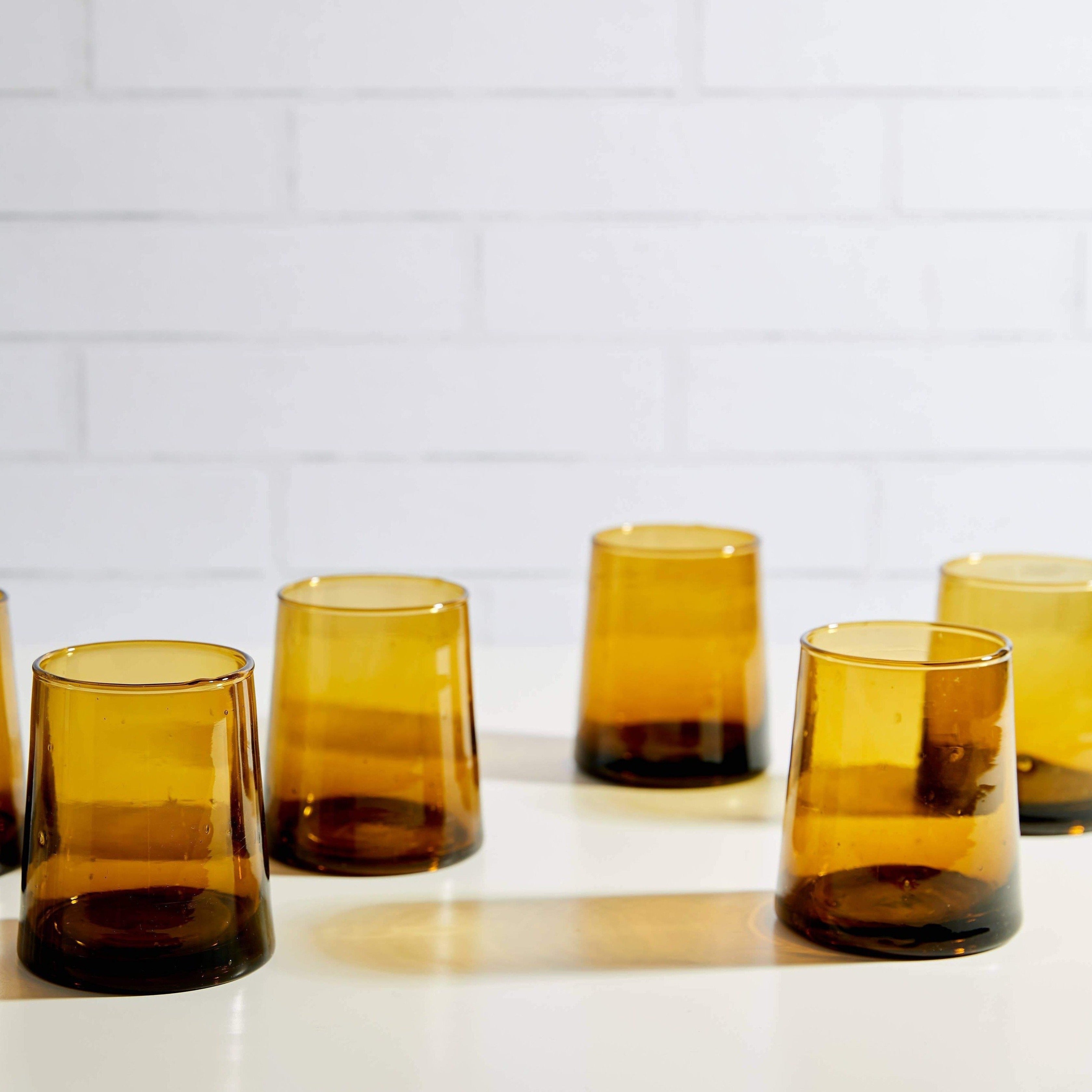 Amber Moroccan Cone Small Glasses - Woman Owned