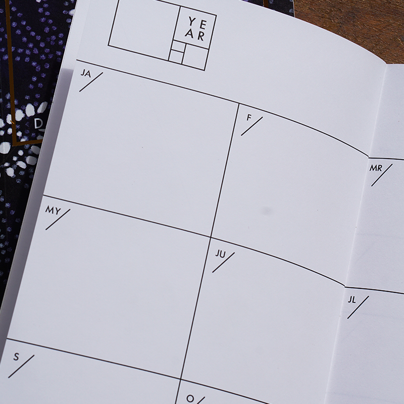 Foil White Marble Planner