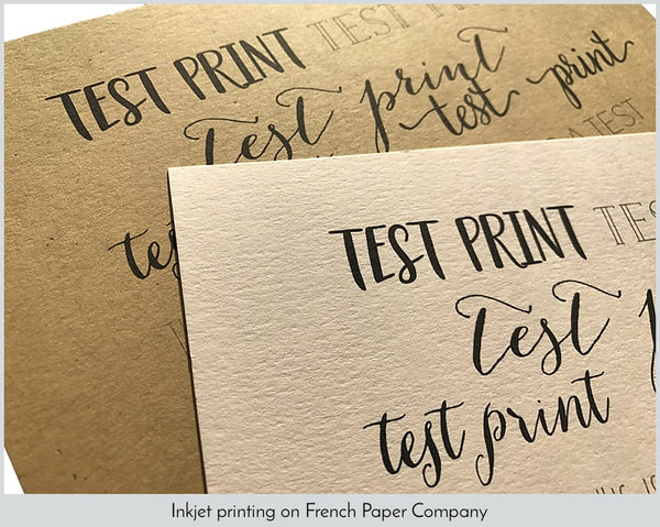 Inkjet printing on French Paper Company