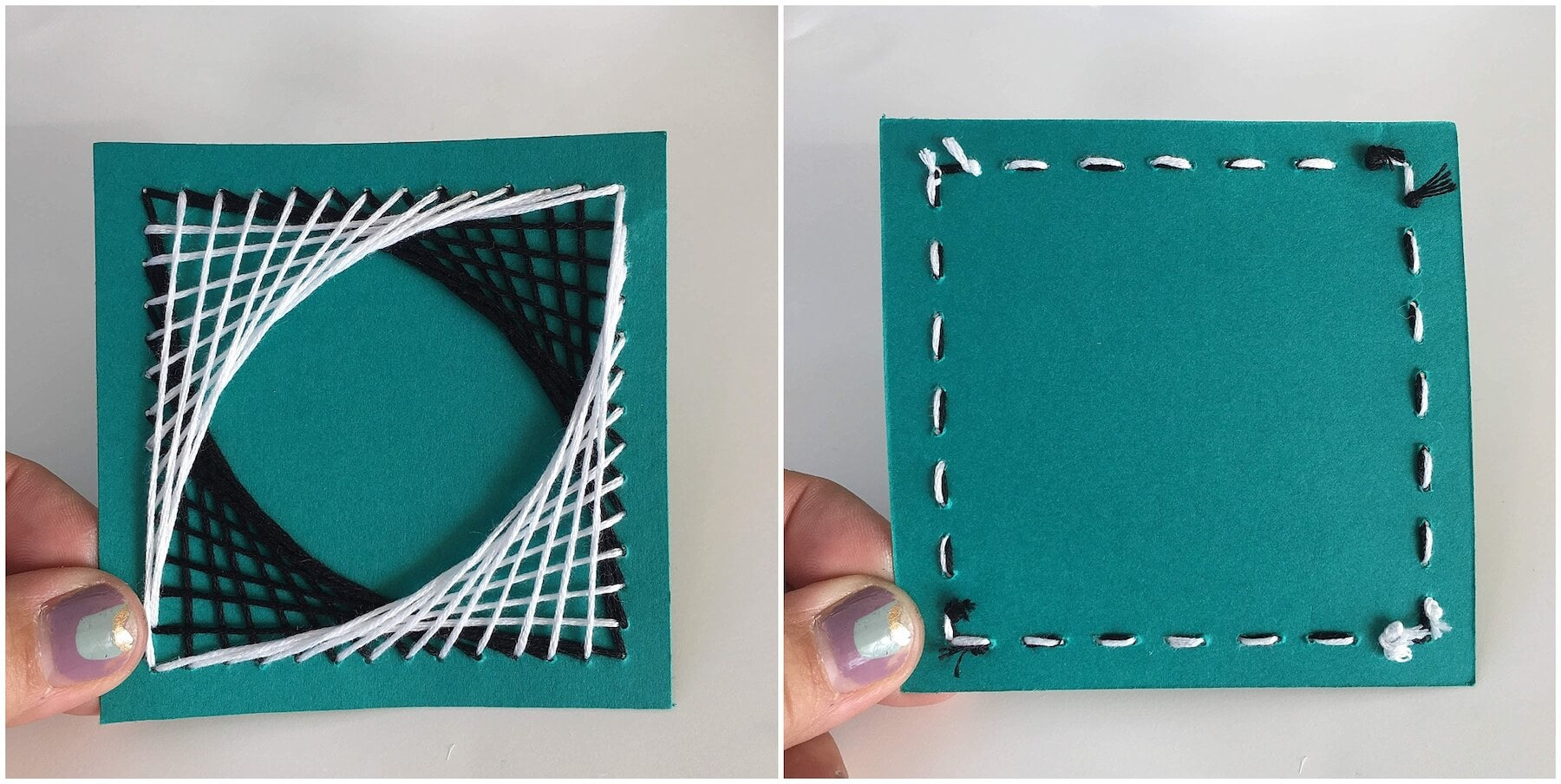 Finished Paper Piercing String Art