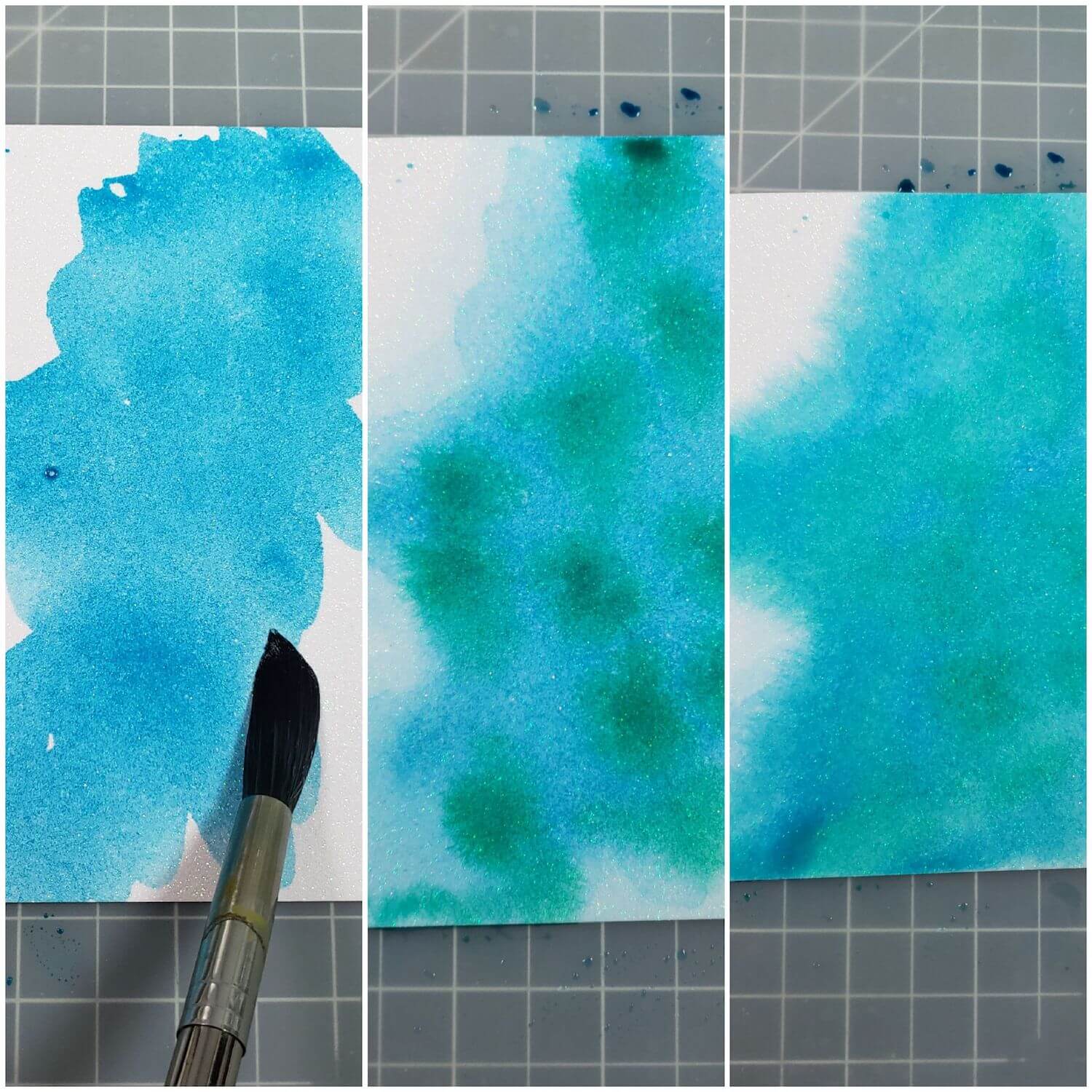 Watercoloring White Diamond Print Sparkle Paper for Background