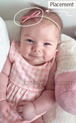 How to wear a baby infant headband