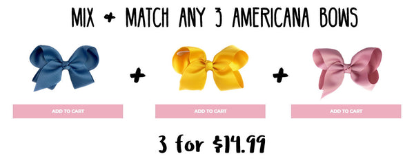 americana bows mix and match