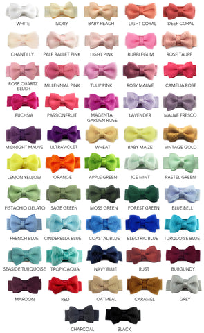 baby bow variety of colors
