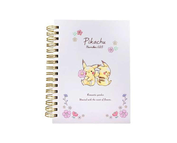 Pikachu Number 025 Flower Spiral Notebook Sugoi Mart Sugoi Mart