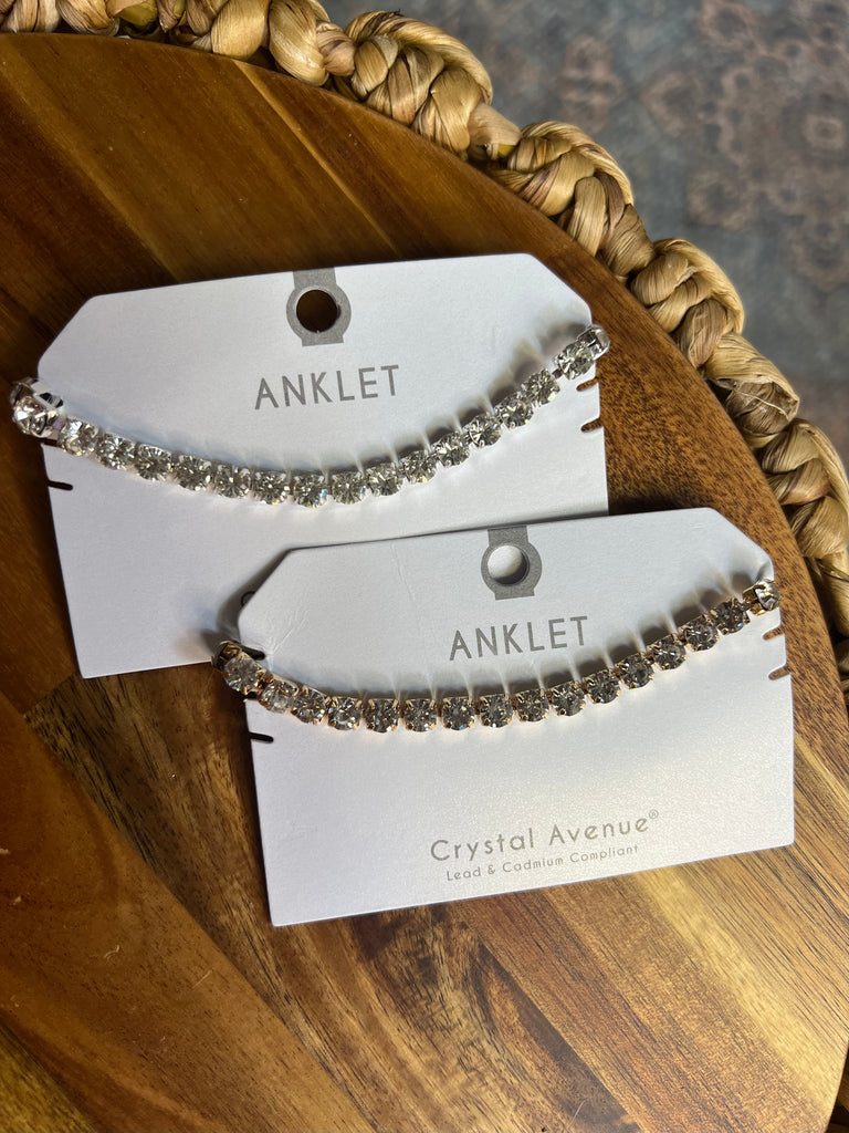 Wimberley Rhinestone Anklet (2 Colors)