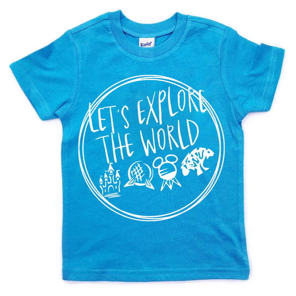 Let S Explore The World Tee Cayden Co