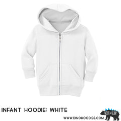infant hoodie white