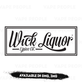 Wick Liquor e-liquids (0mg, 3mg) - 80%VG, 50ml e-juice Shortfills