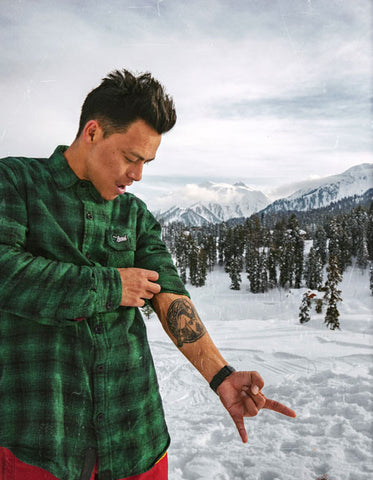haul apparel hauligan forest green flannel streetwear style streetstyle clearance sale