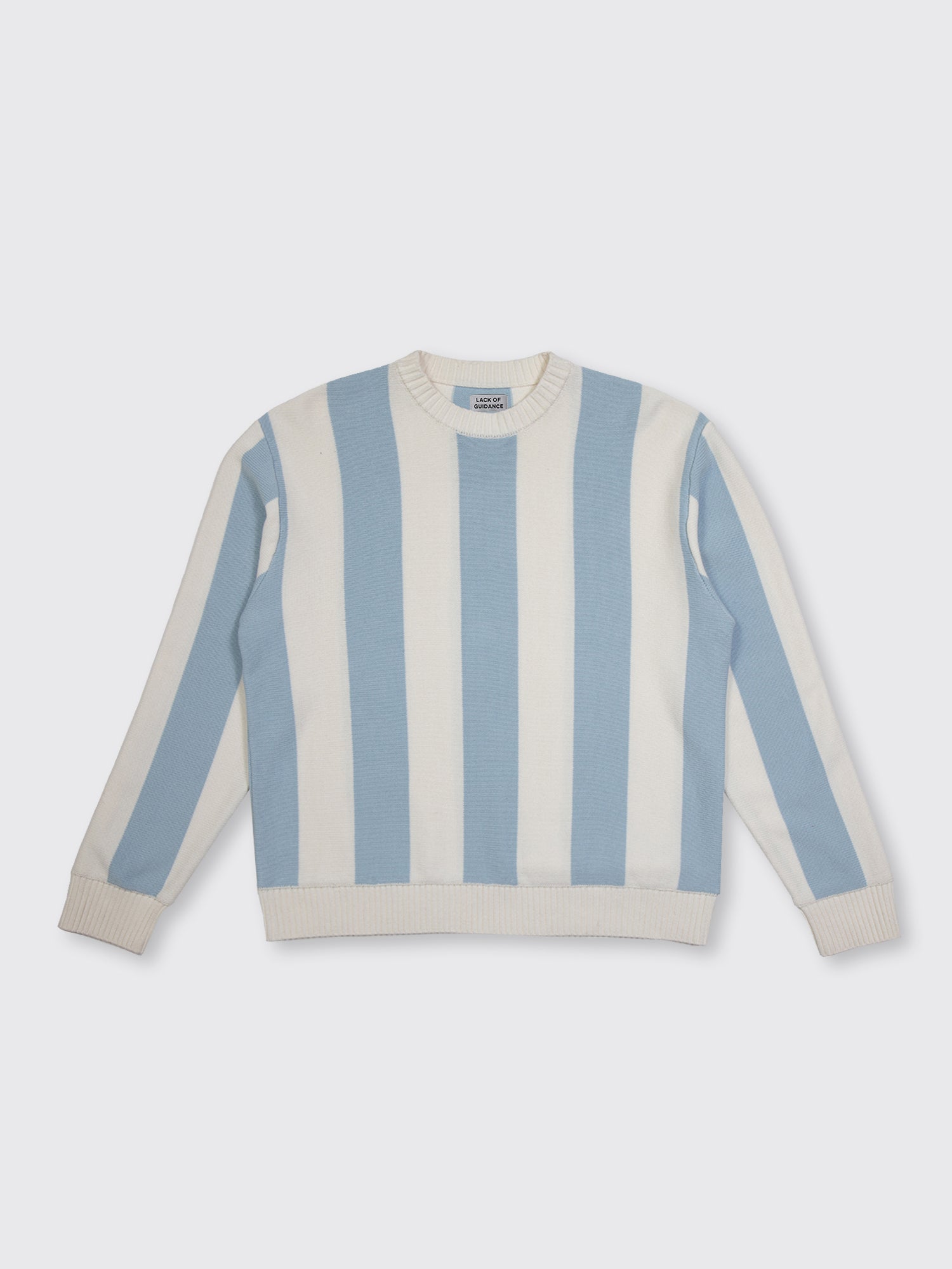 Lionel Knit Sweater (Baby Blue/Off White)