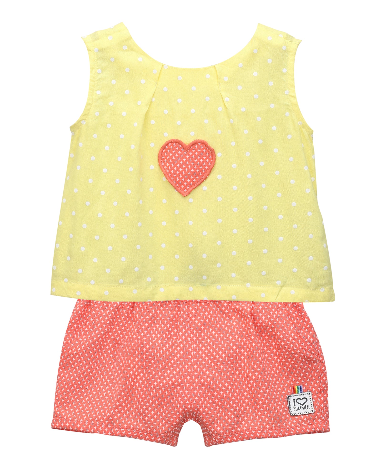 Baby Girl ' Waltz ' Shorts with Top Yellow