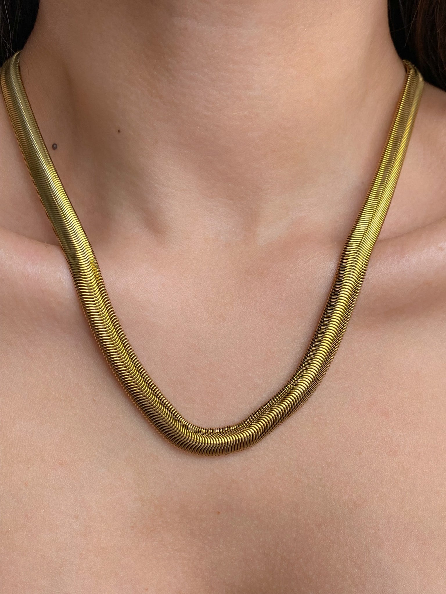 thick snake chain necklace