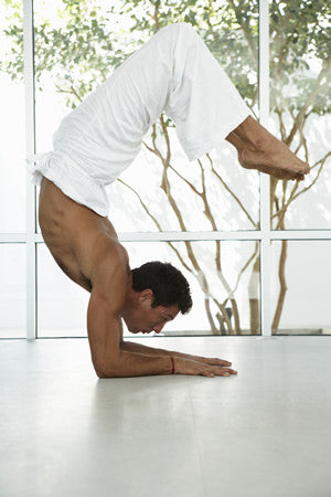 Man Doing Yoga for Stress Relief