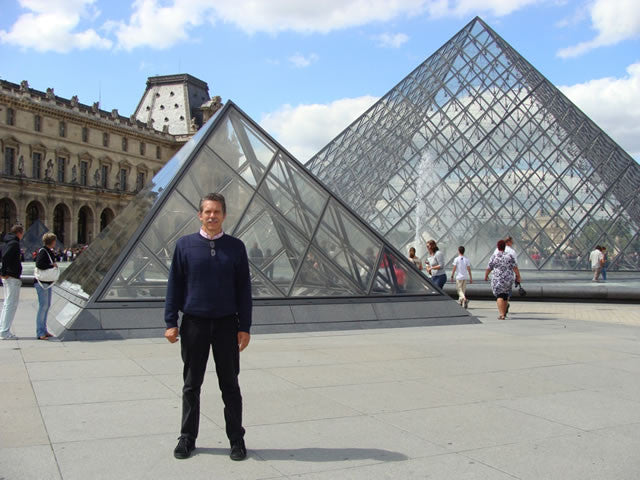 Jim at the Louvre Museum