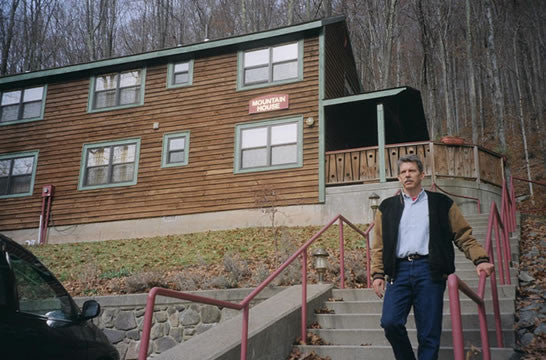 Jim Walking to Breakfast